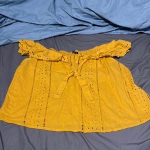 Fashion nova yellow off the shoulder